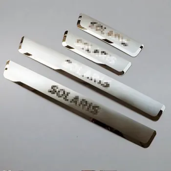 

for Hyundai Solaris 2012-2016 Sedan Hatchback Stainless Steel Door Sill Strip Car Styling Stickers Auto Accessories 4 Pcs