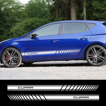 

Car Door Side Long Stripes Vinyl Stickers for Seat Leon Cupra R 5F MK3 Auto Body Decor Graphical Decals Car Styling Accessories