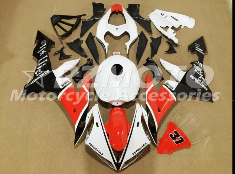ABS Литье Мотоцикл Обтекатели наборы Подходит для Yamaha YZF-1000-R1 2004 2005 2006 04 05 06 обтекатель кузова Комплект красный белый холодный