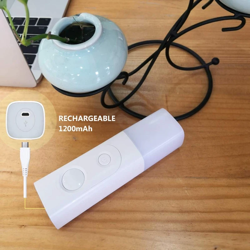 Ночной светильник с датчиком движения, перезаряжаемая через USB портативная настольная лампа, усовершенствованная Беспроводная чувствительная к движению аварийная лампа