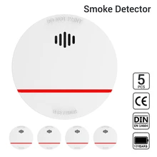CPVan огонь огонь дымовые датчики пожарная сигнализация 5 шт./лот пожарный детектор 10 лет дымовая сигнализация EN14604 CE сертифицированная пожарная сигнализация беспроводной детектор дыма фотоэлектрический датчик