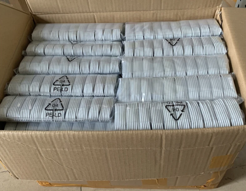 

1000pcs/Lot USB Cable For iPhone 5 5S 6 6S 7 8 Plus X XS Max XR SE Fast Charging Cord USB Charging Data Sync Cable