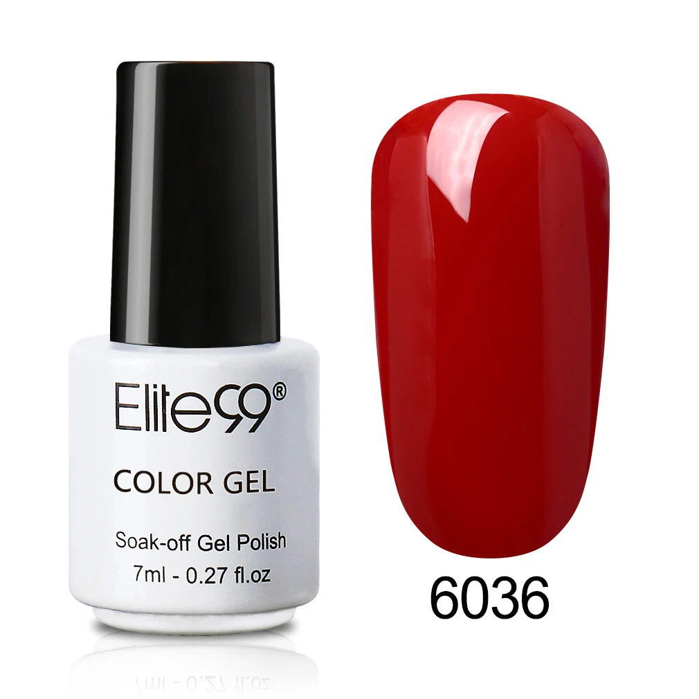 6036 Elite99 7 мл Гель-лак one step УФ светодиодный био-Гели Soak Off Гель-лак для маникюра 3 в 1 нейл-арта Лаки Гибридный стойкий гель Краски - Цвет: 6036