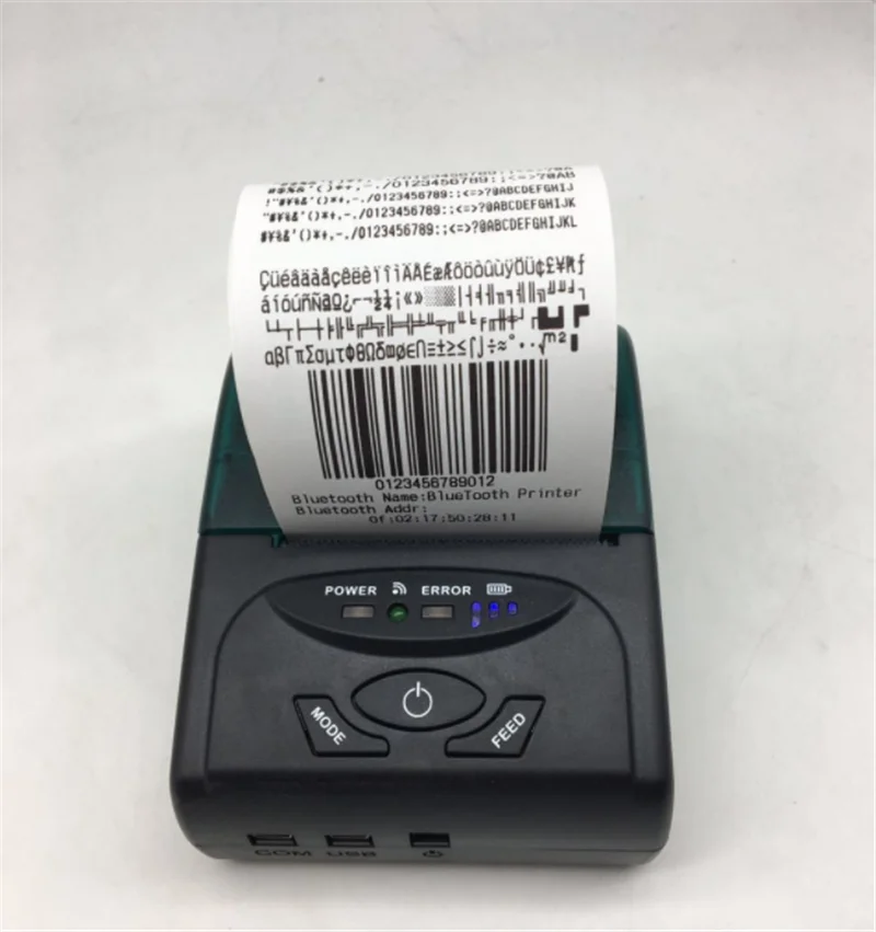 ZJ-5807 Мини термопринтер телефон Bluetooth USB Портативный чековый билетный принтер машина устройство для супермаркета ресторана