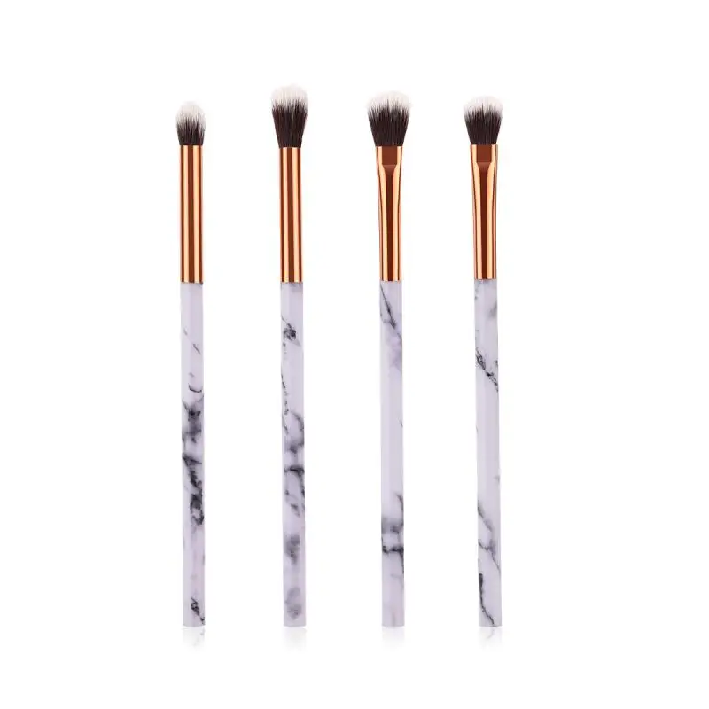 

4pcs Fashion Profession Marble Makeup Brush Eyeshadow Blusher Nylon Makeup Brushes Set Multipurpose Beauty Tool