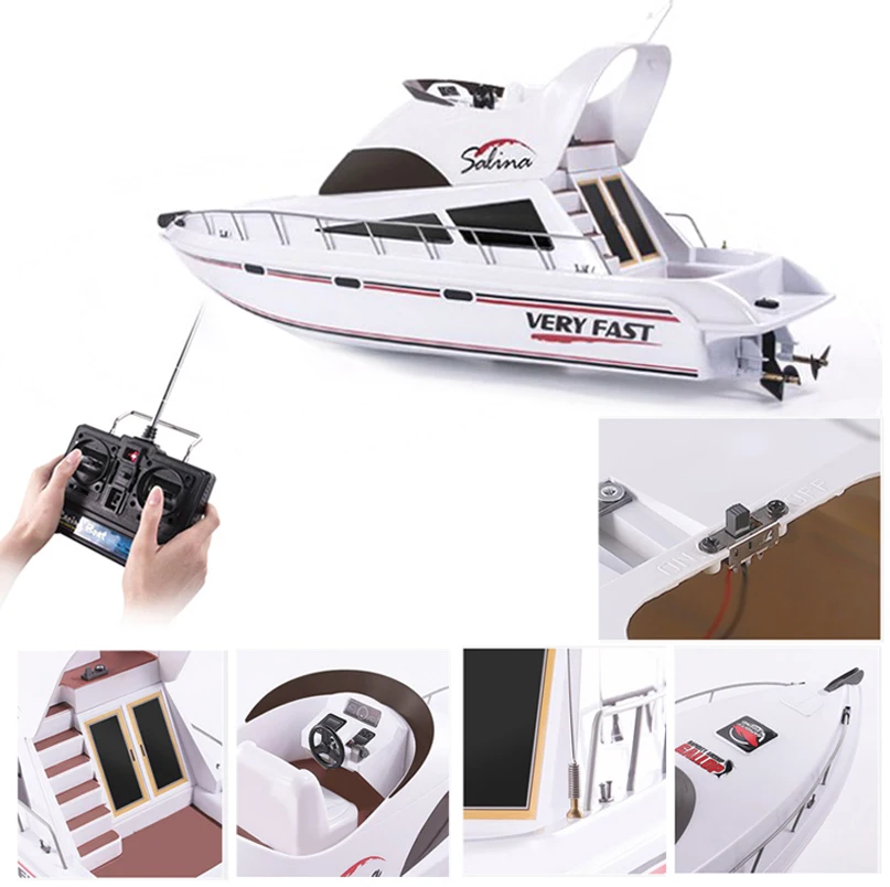 

HengLong 3867 RC Boat High Speed Ship Electric Speedboat Toy Christmas Gift for Children