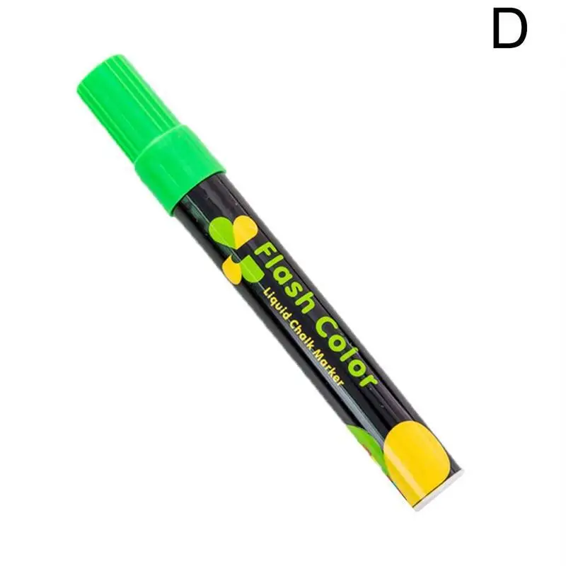 1 шт., Креативный светодиодный флуоресцентный маркер от руки, специальный маркер, цветной стираемый маркер, жидкий мел, маркер, канцелярские товары - Цвет: D
