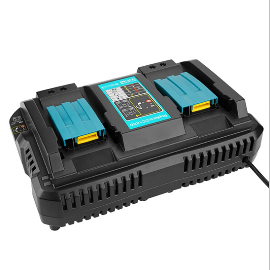 Встроенный светодиодный аккумулятор для Makita BLDC18RD 7,2 V-18 V для DC18RC литий-ионный аккумулятор двойной порт зарядное устройство