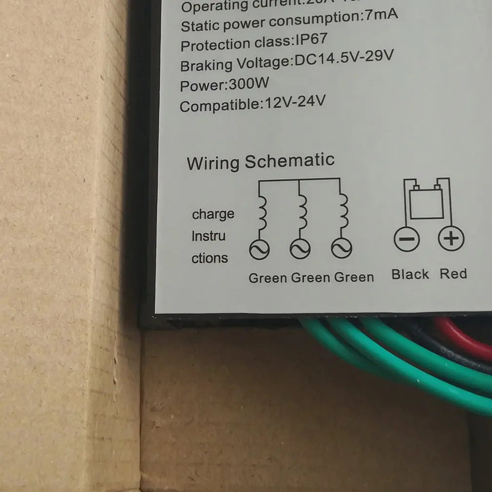 300 Вт контроллер ветровой установки 12V24V водонепроницаемый pwm выпрямитель тормозной зарядки выпрямитель мост Щепка