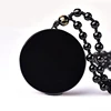 Natural Black Obsidian Stone Pendant Round Pendant Necklaces For Women Men Personalized Customization Fashion Jewelry 4