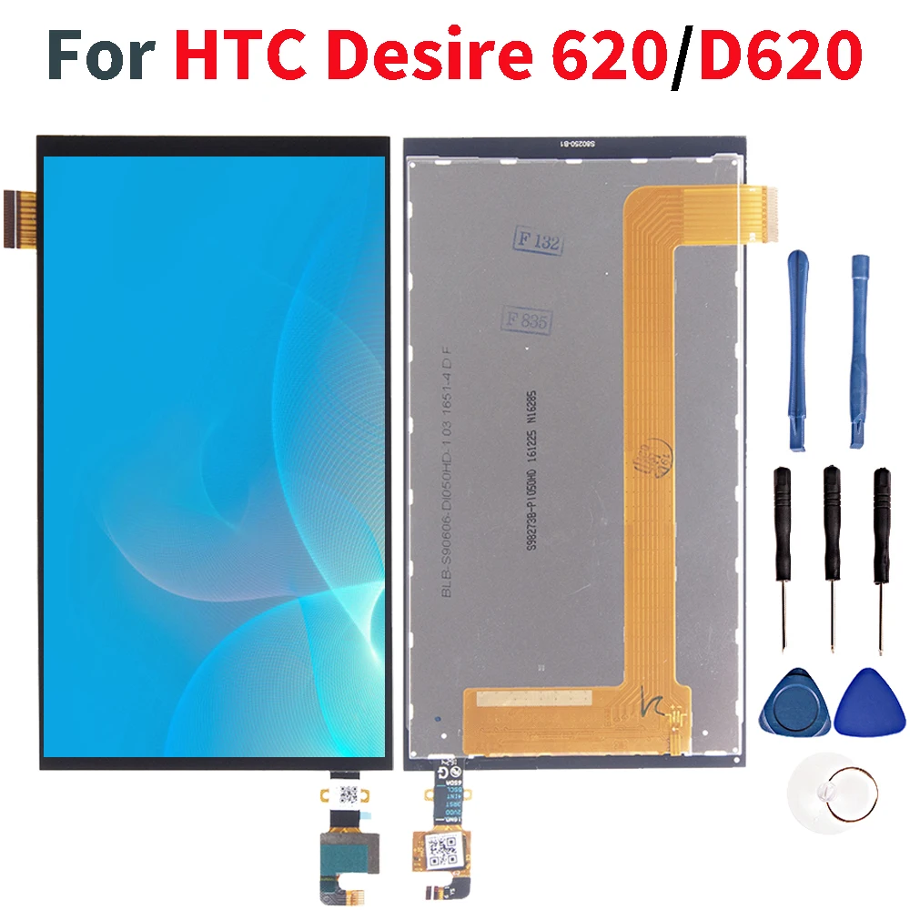 Качественный ЖК дисплей для HTC Desire 620/D620 сенсорный экран Diaplay запасные части D620 620G