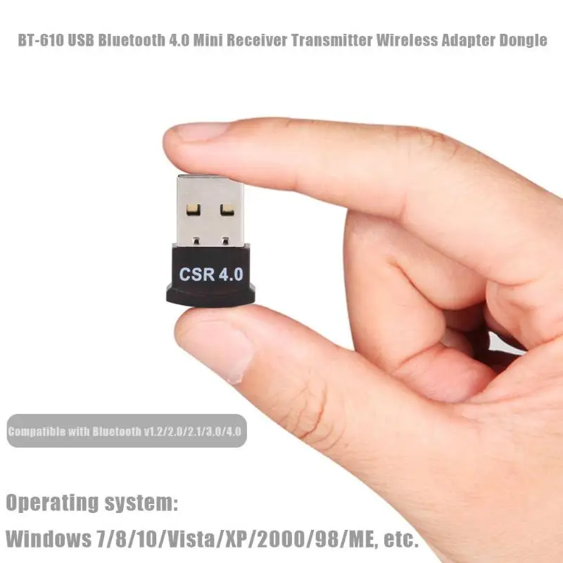 BT-610 USB Bluetooth 4,0 мини приемник передатчик беспроводной адаптер ключ