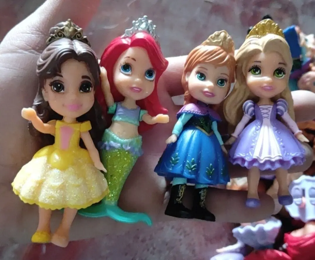 5 шт. Disney с героями мультфильма Моана Белоснежка Принцесса Мерида фигурки Мулан