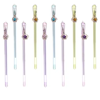 

10pcs Gel Pens Plastic Lovely Cute Stationery Signature Pens Gel Ink Pens for School Classroom