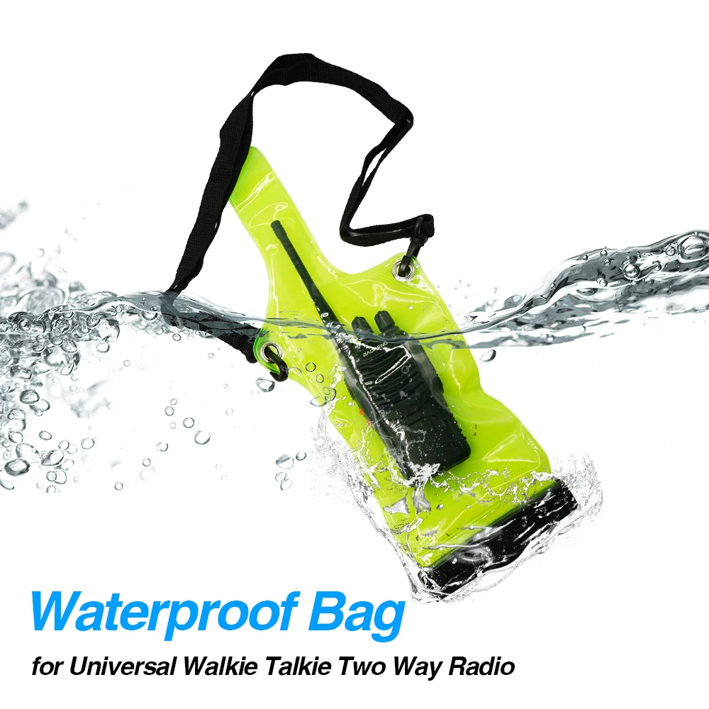 

IP67 Portable Waterproof Bag Case Pouch for Baofeng BF-888S UV-5R UV-82 UV82 UV-9R plus UV8D bf888S Two Way Radio Cover Bags