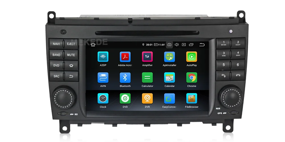 Android 9 gps навигация автомобильный dvd-плеер для Mercedes Benz CLK W209/CLS/W219 автостерео головное устройство радио магнитофон 8812 медиа