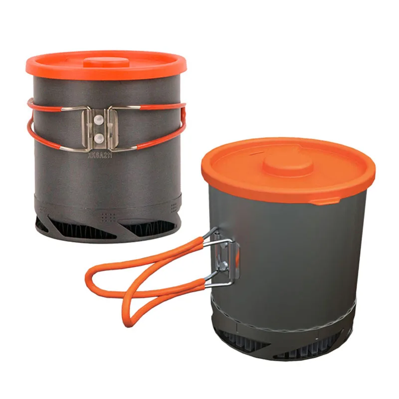  1L Foldable Cooking Pots FMC-XK6 Outdoor Heat Cookware For 1~2 Peoples Durable Hiking Camping Pot S