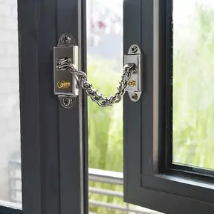 Security door protection throttle lock catch replacement for door chain