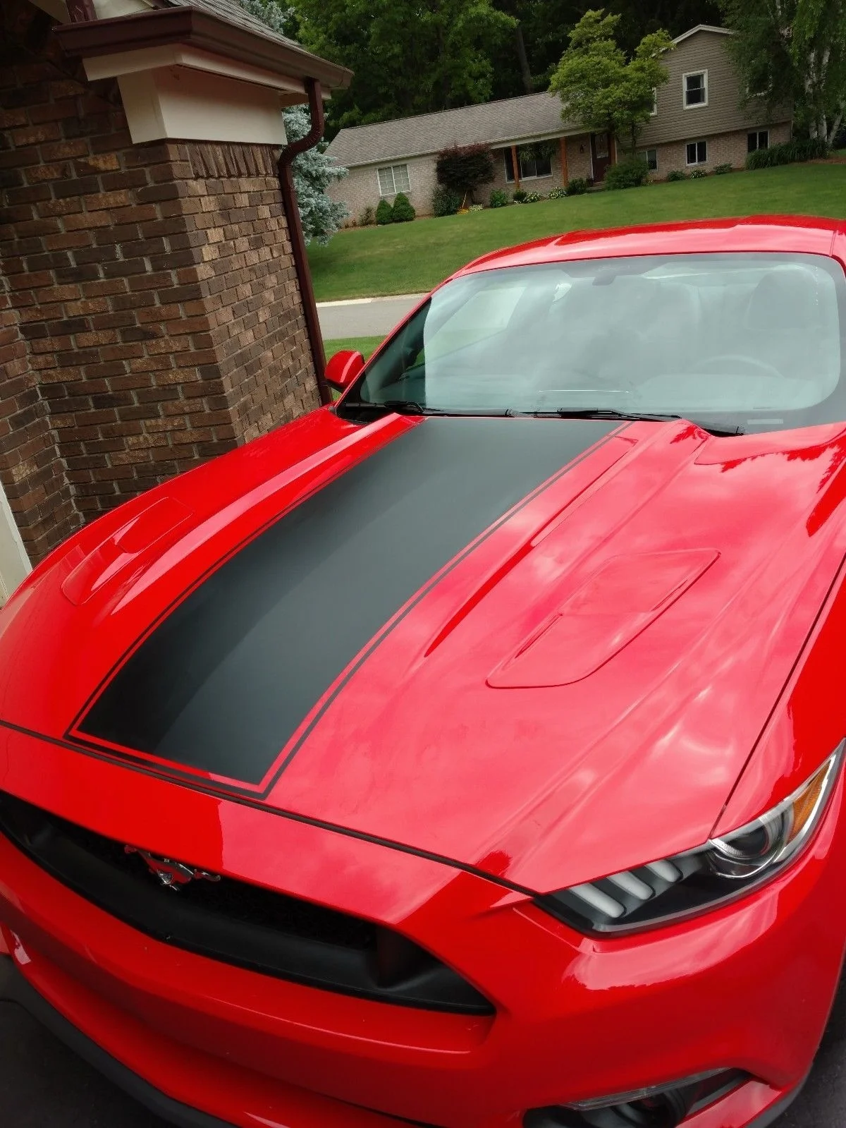 

For Universal Ford Mustang Hood Stripe Kit for 2015, 2016 Vehicles