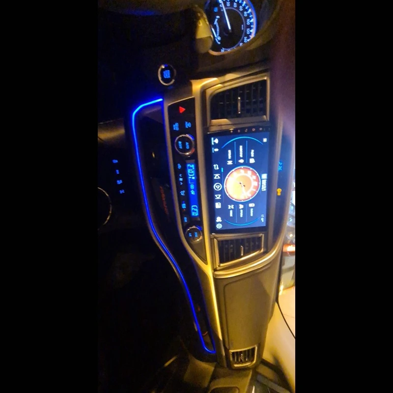 controle central, luz ambiente para Toyota Highlander