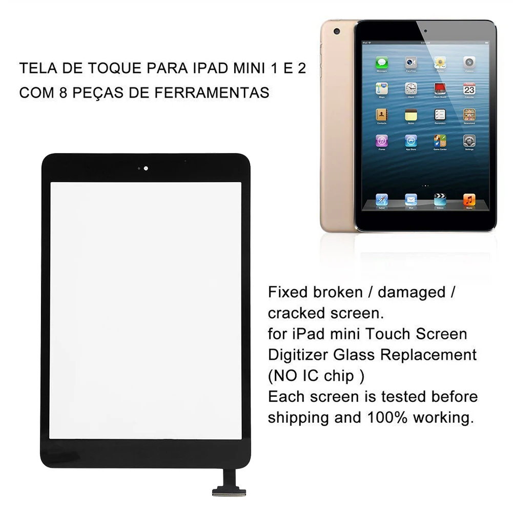 Замена Сенсорное стеклянное покрытие экрана дигитайзер панель для iPod для iPad iPad2