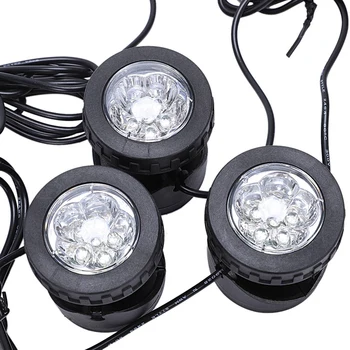 

Outdoor Solar Powered LED 3 RGB Spotlight Garden Pool Pond Yard Colorful Light