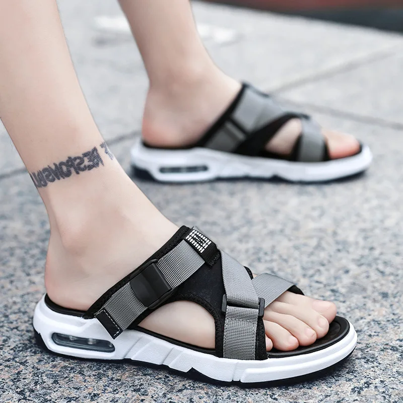 

Summer Slipper Men Online Celebrity Fashion Man-Style Outdoor Outer Wear Anti-slip Sandals Trend Sports Sandals MEN'S Slippers
