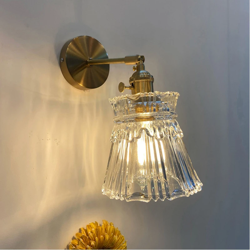 decorativo nordic lampada de parede vidro sombra 04