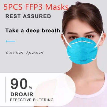 

in stock!!!DisposableMasks 5/10/50 pcs Mouth Mask 3-Ply Anti-Dust Nonwoven Elastic Earloop Salon Mouth Face Masks