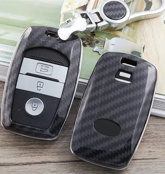 

Carbon Fiber Abs Car Key Cover Case For Kia Ceed Rio Sportage R K3 K4 K5 Ceed Sorento Cerato Optima 2015 2016 2017 2018 Key Case