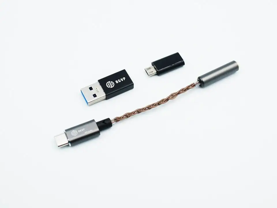BGVP T01 тип-c до 3,5 мм/2,5 мм 32 бит/384 кГц DSD64/128 HiFi ЦАП усилитель для наушников