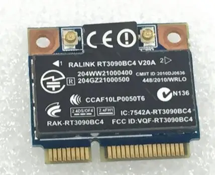 SSEA Ralink RT3090BC4 Половина мини PCI-e беспроводной WLAN Bluetooth 4,0 беспроволочная карта SPS: 602992-001 для hp CQ42 CQ62 4320S 4420S 4720S