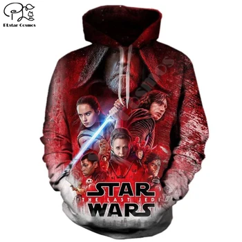 

Newest Star Wars Hoodie 3D Print Top Long Sleeve Cool Design Men Sweatshirt Casual Men's Sportswear Fashion Skull Jacket ST-023