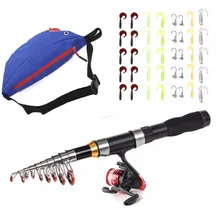 Рождественские подарки, 1 м-1,7 м, детская удочка и катушка, комбо, полный комплект, спиннинг, набор для подледной рыбалки, пресная вода морская вода