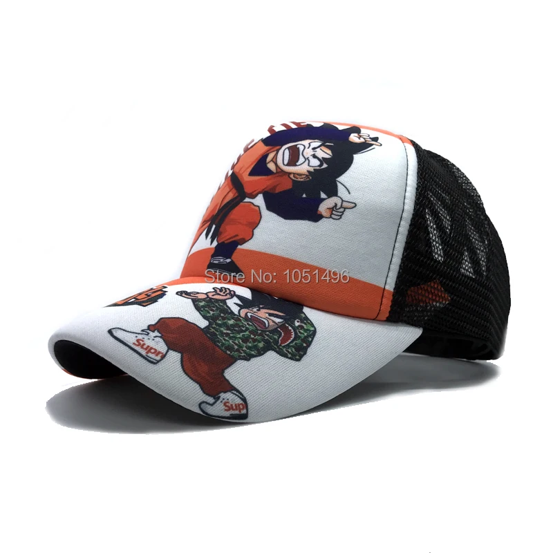 Аниме DRAGON BALL Snapback бейсболка Мужская и женская хип-хоп сетчатая шляпа для косплея аксессуары