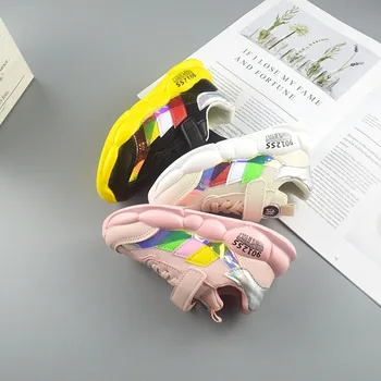 

Spring and Autumn Children Casual Shoes Boys Soft Bottom Mesh Breathable Sports Shoes Girls Casual Shoes Kids Fashion Shoes