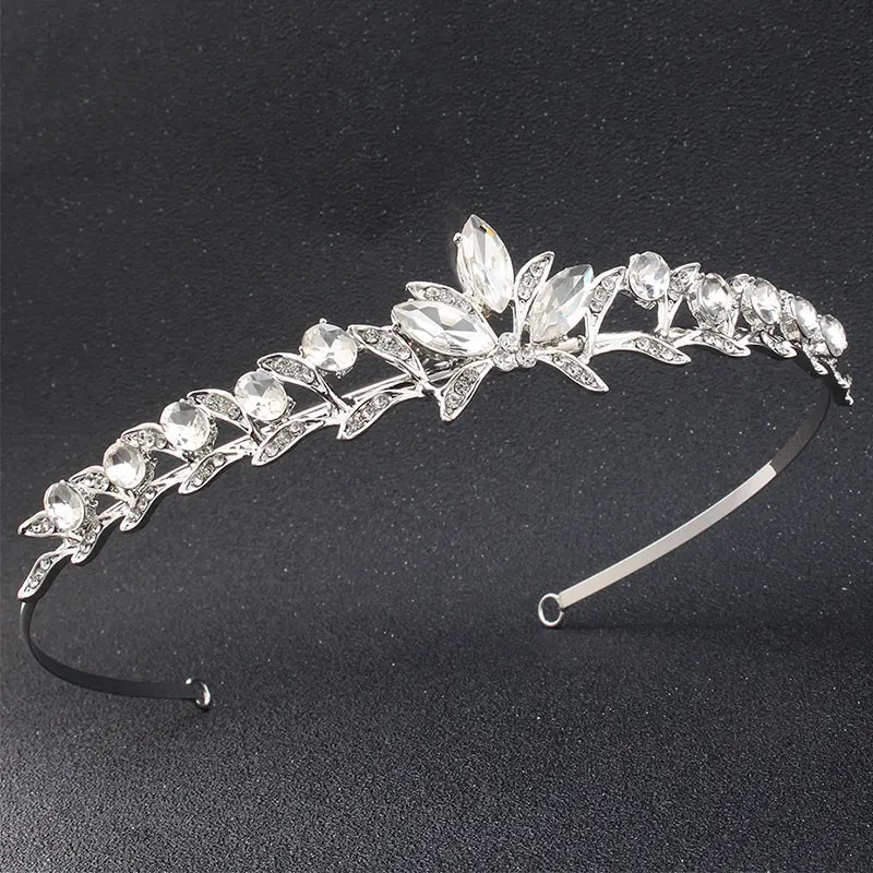 Efily Wedding Tiaras and Crowns Crystal Luxury Jewelry Rhinestone Headbands for Women Bridal Hair Accessories Hair Band Gift hair accessory jewelry accessories hair headdress bridal headwear hair band crown