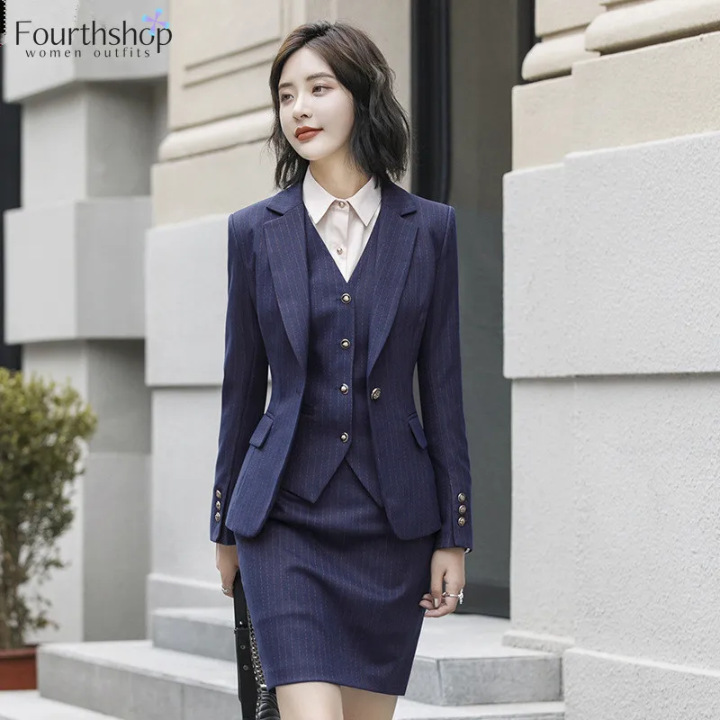 Women Three Piece Suits Formal  Three Piece Suit Casual Women - 3