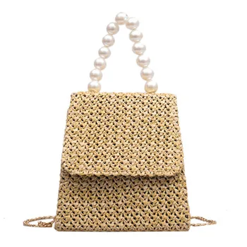 

2020 Summer Straw Woven Bag Small Handbag Tote Fashion Crossbody Shoulder Bag Messenger Bag