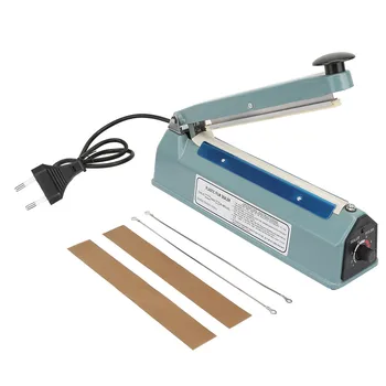 

8in Metal Heat Sealing Impulse Manual Sealer Machine Closer Bag Packing Tool Kit