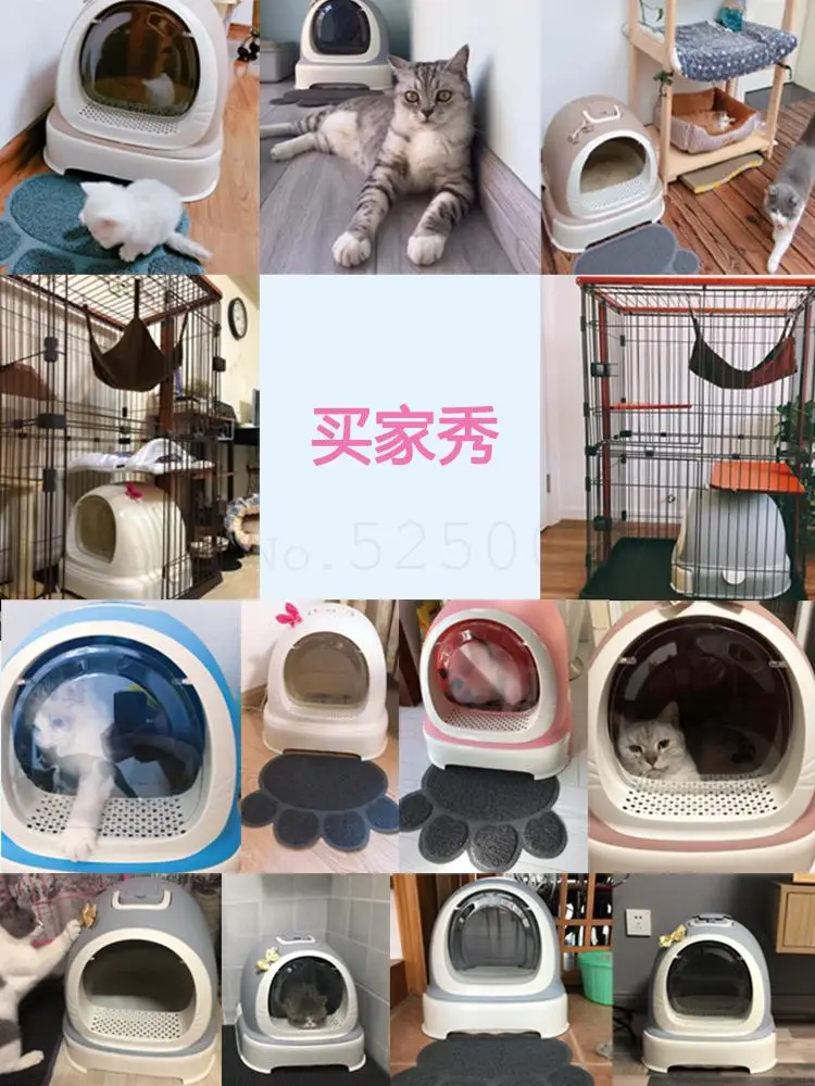 Cat Sandbox Fully Closed Cat Toilet Extra Large Anti-splash Deodorizing Cat Dung Pot Convenient And Easy To Use Drawer Cat Sandb