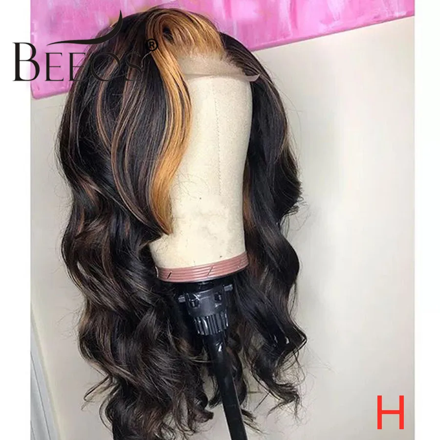 

Beeos 150% 13*6 Lace Front Human Hair Wigs Blonde Colored Deep Part Body Wave Brazilian Remy Hair Pre Plucked With Baby Hair