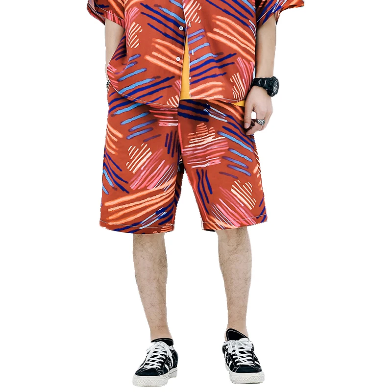 Летние мужские шорты, красивая уличная одежда в стиле хип-хоп, Гавайские спортивные шорты, цветные забавные модные повседневные мужские шорты для бега в стиле Харадзюку