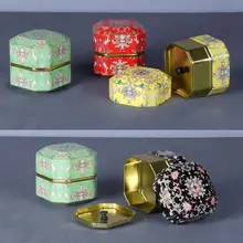 Алмазная форма Мини жестяная коробка для хранения чая кофе конфет металлический чехол для свадебной вечеринки