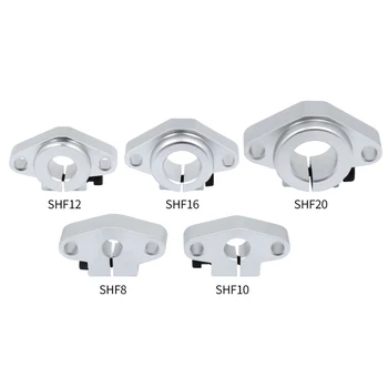

Aluminum Linear Rod Rail Shaft Guide Support SHF8 SHF10 SHF12 SHF16 SHF20 Linear Shaft Mounting Bracket CNC Router Spare Part