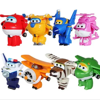 

Super Wings Mini Airplane ABS Robot toys Action Figures Super Wing Transformation Jet Animation Children Kids Gift Brinquedos