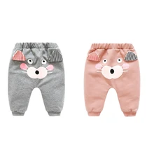 Новые модные популярные детские леггинсы для новорожденных девочек повседневные Хлопковые Штаны для маленьких мальчиков 0-24 месяцев