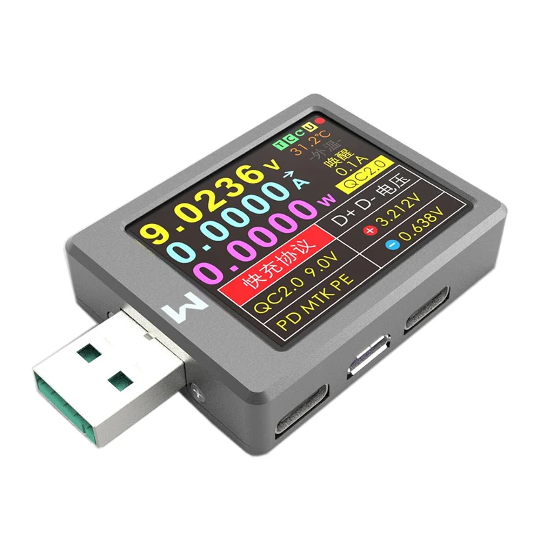 

WITRN-X-MFI current and voltage meter USB tester QC4+PD3.0 2.0 PPS fast charge protocol capacity