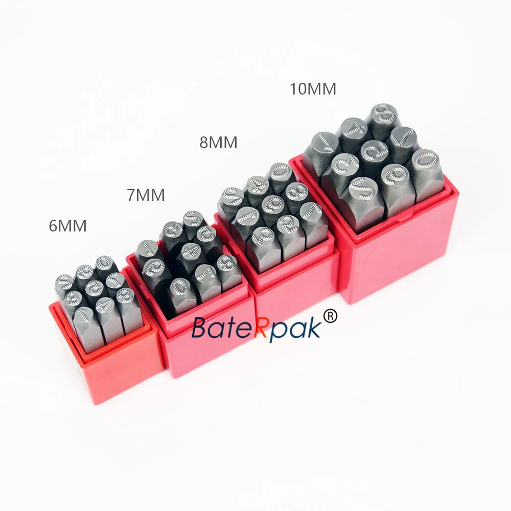 Números de Vedação de Aço Pontilhado 10 mm Caixa de Sinalização para Chassi de Carro Letras para Marca de Esferas Estampa de Matriz Tamanhos - Image 2