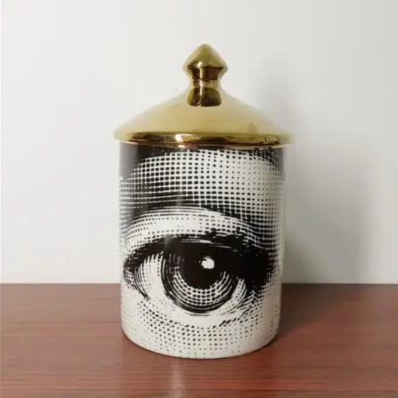 Подсвечник Fornasetti Lina, банка с человеческим лицом, канделябр, Ретро стиль, корзина для хранения, керамические кафе, украшение для дома, ювелирная коробка для хранения - Цвет: 20